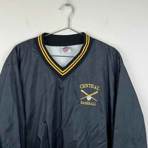 Vintage Central Baseball Pullover Jacket USA - Picture 2 of 5